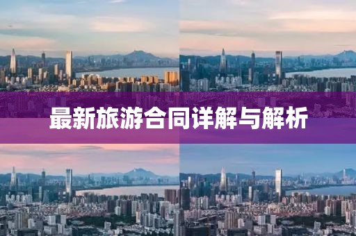 最新旅游合同詳解與解析