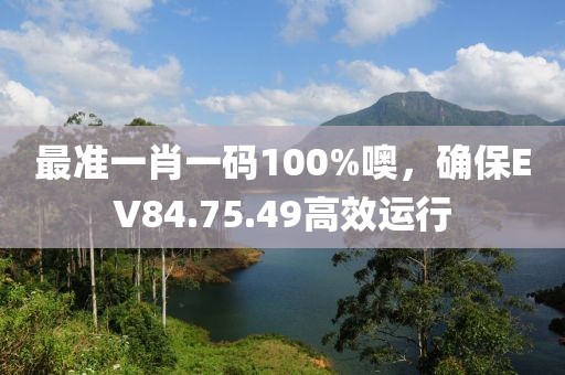 最準(zhǔn)一肖一碼100%噢，確保EV84.75.49高效運(yùn)行