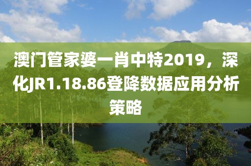 澳門管家婆一肖中特2019，深化JR1.18.86登降數(shù)據(jù)應(yīng)用分析策略
