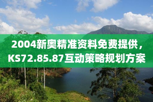 2004新奧精準(zhǔn)資料免費(fèi)提供，KS72.85.87互動(dòng)策略規(guī)劃方案