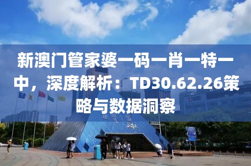 新澳門管家婆一碼一肖一特一中，深度解析：TD30.62.26策略與數(shù)據(jù)洞察