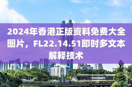 2024年香港正版資料免費大全圖片，F(xiàn)L22.14.51即時多文本解釋技術(shù)
