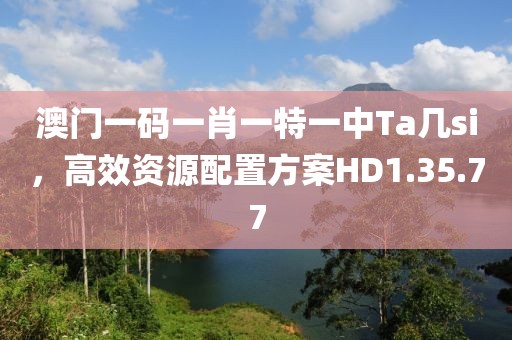 澳門(mén)一碼一肖一特一中Ta幾si，高效資源配置方案HD1.35.77
