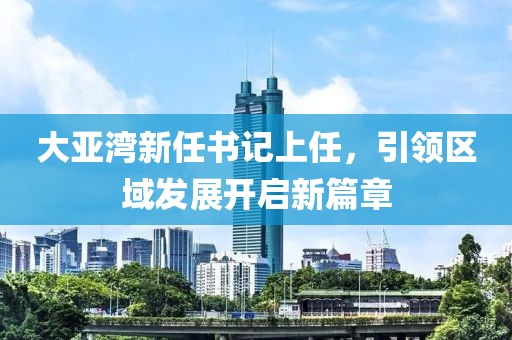 大亞灣新任書記上任，引領(lǐng)區(qū)域發(fā)展開啟新篇章