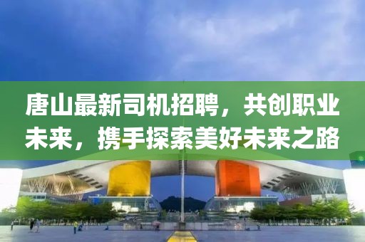 唐山最新司機招聘，共創(chuàng)職業(yè)未來，攜手探索美好未來之路