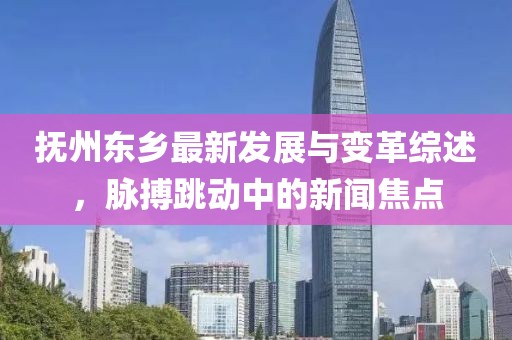 撫州東鄉(xiāng)最新發(fā)展與變革綜述，脈搏跳動(dòng)中的新聞焦點(diǎn)