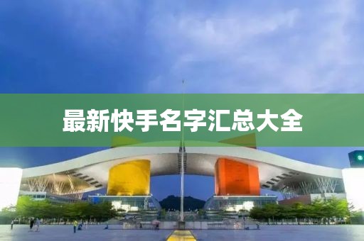 最新快手名字匯總大全