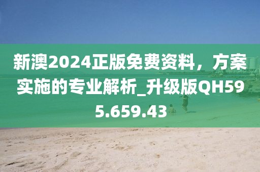 新澳2024正版免費資料，方案實施的專業(yè)解析_升級版QH595.659.43