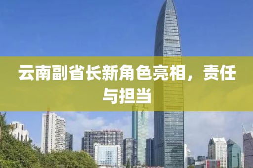 云南副省長新角色亮相，責(zé)任與擔(dān)當(dāng)