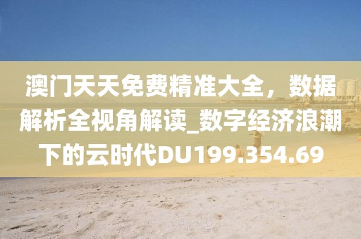 澳門天天免費(fèi)精準(zhǔn)大全，數(shù)據(jù)解析全視角解讀_數(shù)字經(jīng)濟(jì)浪潮下的云時(shí)代DU199.354.69