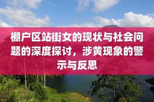 棚戶區(qū)站街女的現狀與社會問題的深度探討，涉黃現象的警示與反思