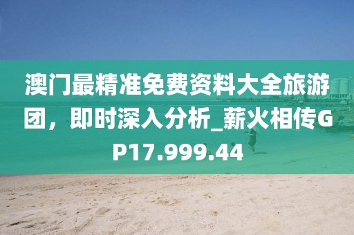 澳門最精準(zhǔn)免費資料大全旅游團(tuán)，即時深入分析_薪火相傳GP17.999.44
