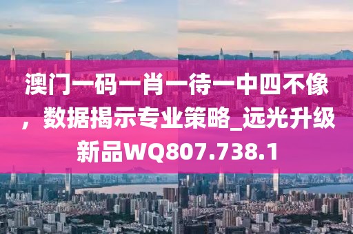 澳門一碼一肖一待一中四不像，數(shù)據(jù)揭示專業(yè)策略_遠(yuǎn)光升級(jí)新品WQ807.738.1