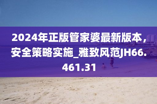 2024年正版管家婆最新版本，安全策略實(shí)施_雅致風(fēng)范JH66.461.31