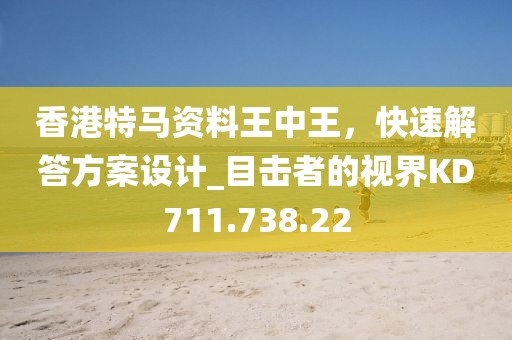 香港特馬資料王中王，快速解答方案設(shè)計_目擊者的視界KD711.738.22