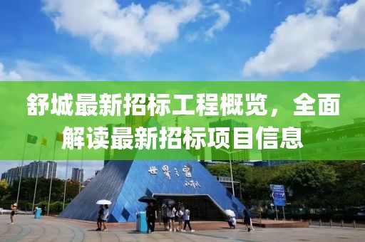 舒城最新招標工程概覽，全面解讀最新招標項目信息