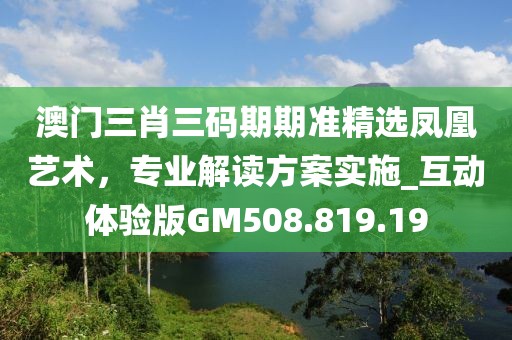 澳門三肖三碼期期準(zhǔn)精選鳳凰藝術(shù)，專業(yè)解讀方案實(shí)施_互動(dòng)體驗(yàn)版GM508.819.19