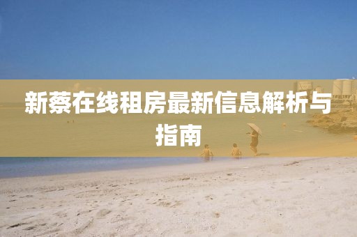 新蔡在線租房最新信息解析與指南