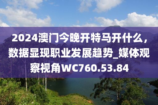 2024澳門今晚開特馬開什么，數(shù)據(jù)顯現(xiàn)職業(yè)發(fā)展趨勢_媒體觀察視角WC760.53.84