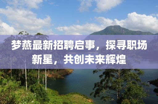 夢(mèng)燕最新招聘啟事，探尋職場(chǎng)新星，共創(chuàng)未來(lái)輝煌