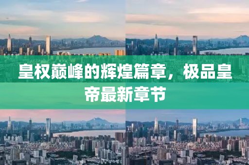 皇權(quán)巔峰的輝煌篇章，極品皇帝最新章節(jié)