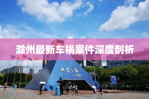 滁州最新車禍案件深度剖析