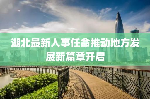 湖北最新人事任命推動地方發(fā)展新篇章開啟