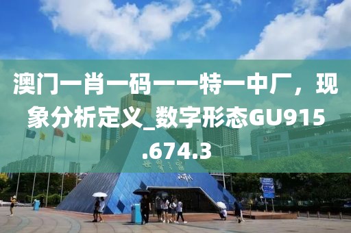 澳門一肖一碼一一特一中廠，現(xiàn)象分析定義_數(shù)字形態(tài)GU915.674.3