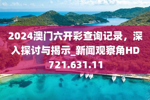 2024澳門六開(kāi)彩查詢記錄，深入探討與揭示_新聞?dòng)^察角HD721.631.11