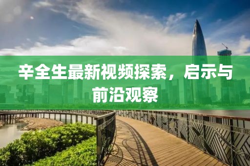 辛全生最新視頻探索，啟示與前沿觀察