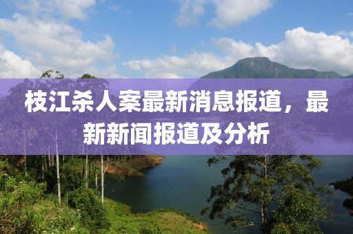 枝江殺人案最新消息報(bào)道，最新新聞報(bào)道及分析