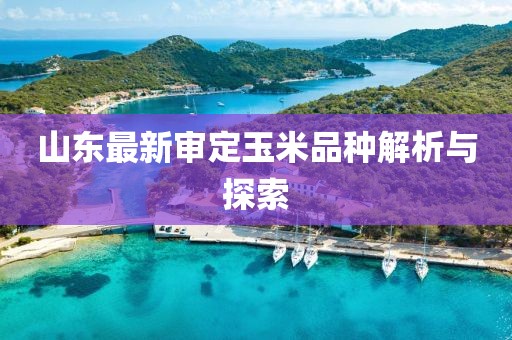 山東最新審定玉米品種解析與探索