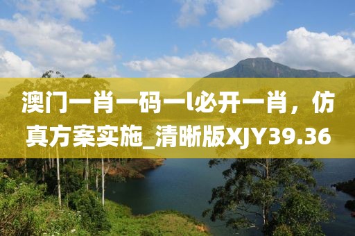 澳門一肖一碼一l必開一肖，仿真方案實施_清晰版XJY39.36