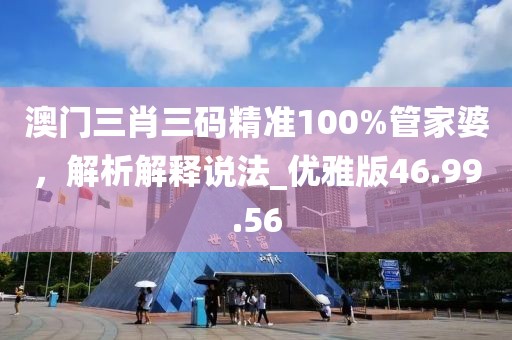 澳門三肖三碼精準100%管家婆，解析解釋說法_優(yōu)雅版46.99.56