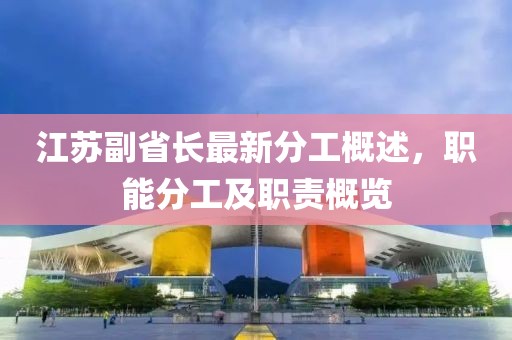 江蘇副省長(zhǎng)最新分工概述，職能分工及職責(zé)概覽