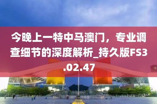 今晚上一特中馬澳門，專業(yè)調(diào)查細(xì)節(jié)的深度解析_持久版FS3.02.47