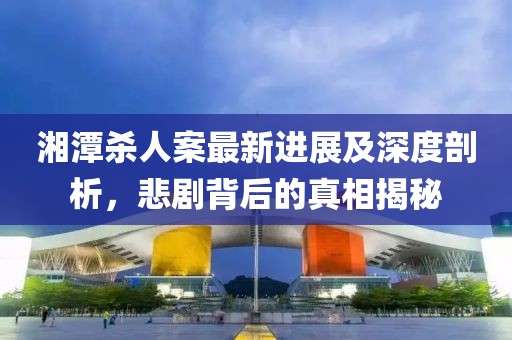 湘潭殺人案最新進(jìn)展及深度剖析，悲劇背后的真相揭秘
