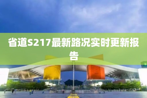 省道S217最新路況實(shí)時(shí)更新報(bào)告