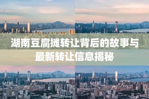 湖南豆腐攤轉(zhuǎn)讓背后的故事與最新轉(zhuǎn)讓信息揭秘