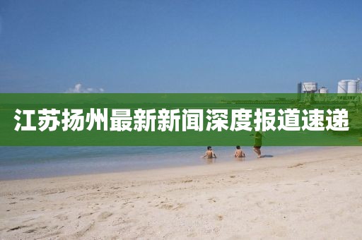 江蘇揚州最新新聞深度報道速遞