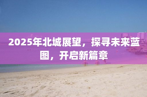 2025年北城展望，探尋未來藍(lán)圖，開啟新篇章