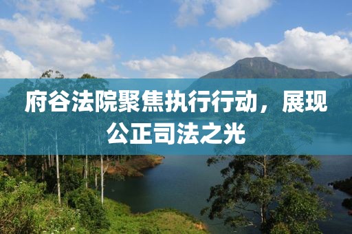 府谷法院聚焦執(zhí)行行動，展現(xiàn)公正司法之光