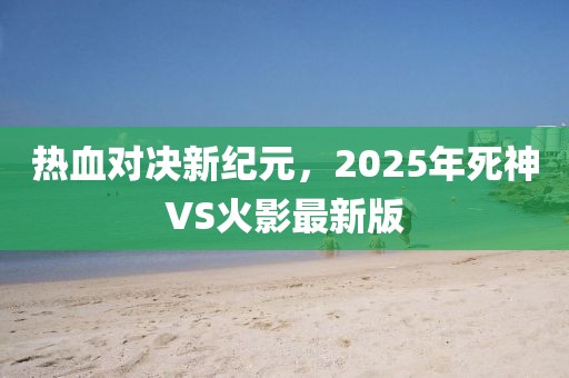 熱血對(duì)決新紀(jì)元，2025年死神VS火影最新版