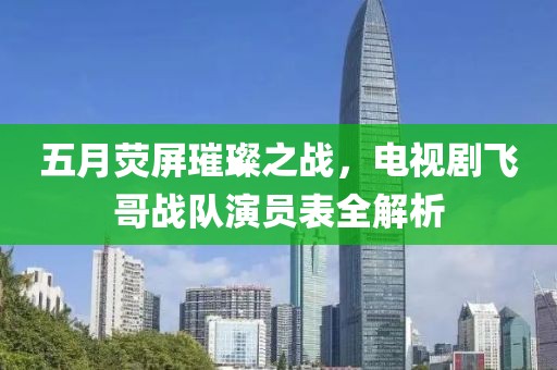 五月熒屏璀璨之戰(zhàn)，電視劇飛哥戰(zhàn)隊(duì)演員表全解析