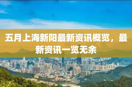 五月上海新陽(yáng)最新資訊概覽，最新資訊一覽無(wú)余