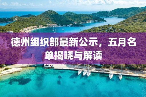 德州組織部最新公示，五月名單揭曉與解讀