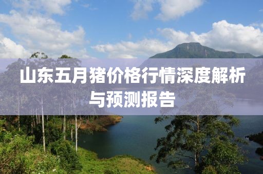 山東五月豬價(jià)格行情深度解析與預(yù)測(cè)報(bào)告