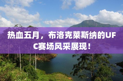 熱血五月，布洛克萊斯納的UFC賽場(chǎng)風(fēng)采展現(xiàn)！