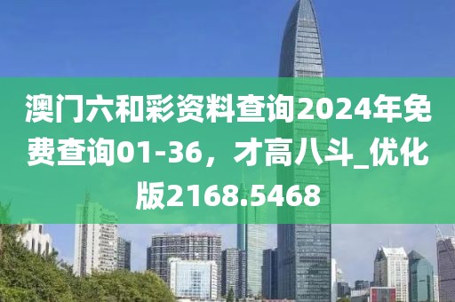 澳門六和彩資料查詢2024年免費查詢01-36，才高八斗_優(yōu)化版2168.5468