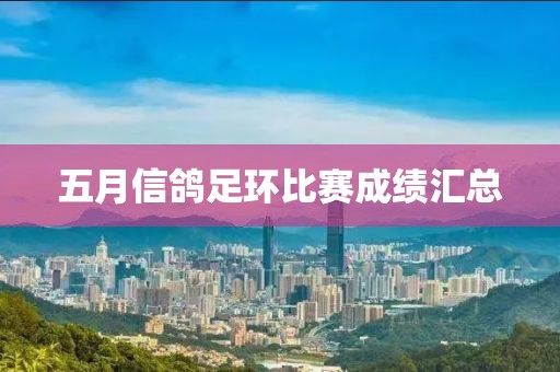 五月信鴿足環(huán)比賽成績匯總
